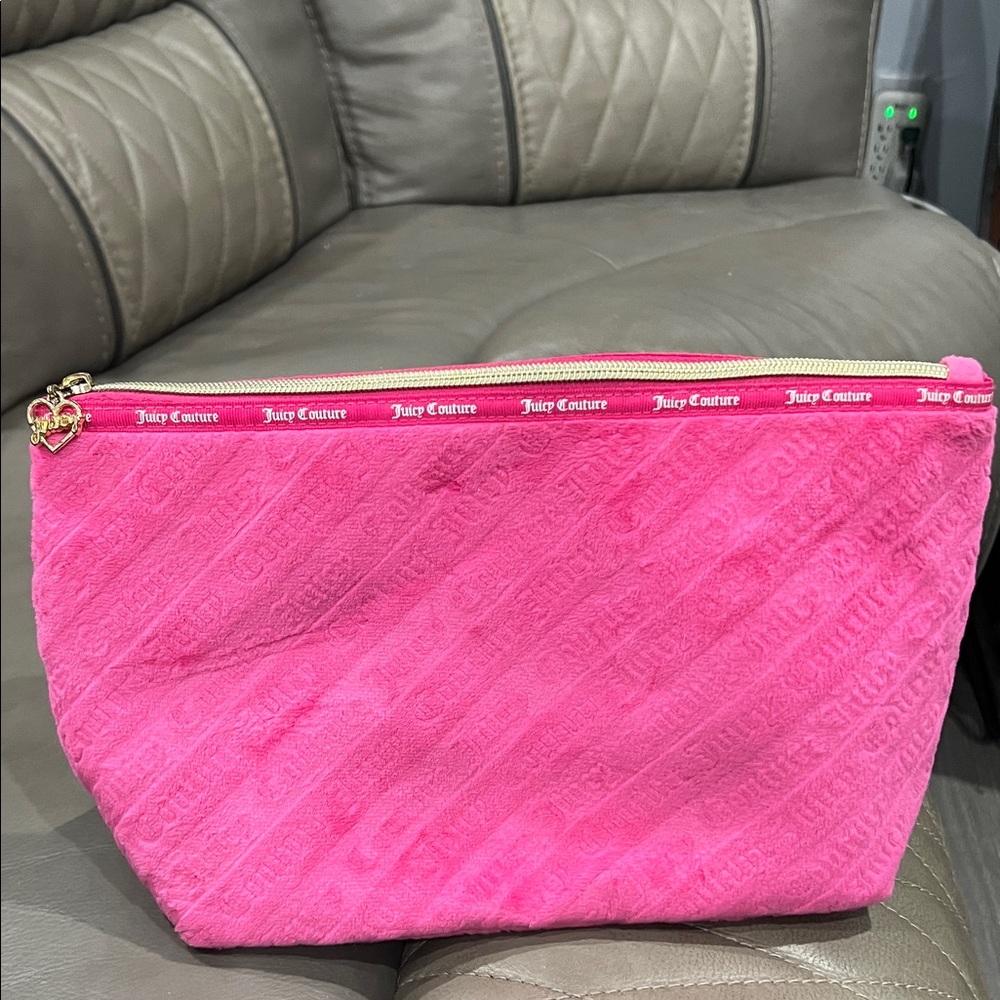 Juicy Couture Vibrant Pink Cosmetic Bag